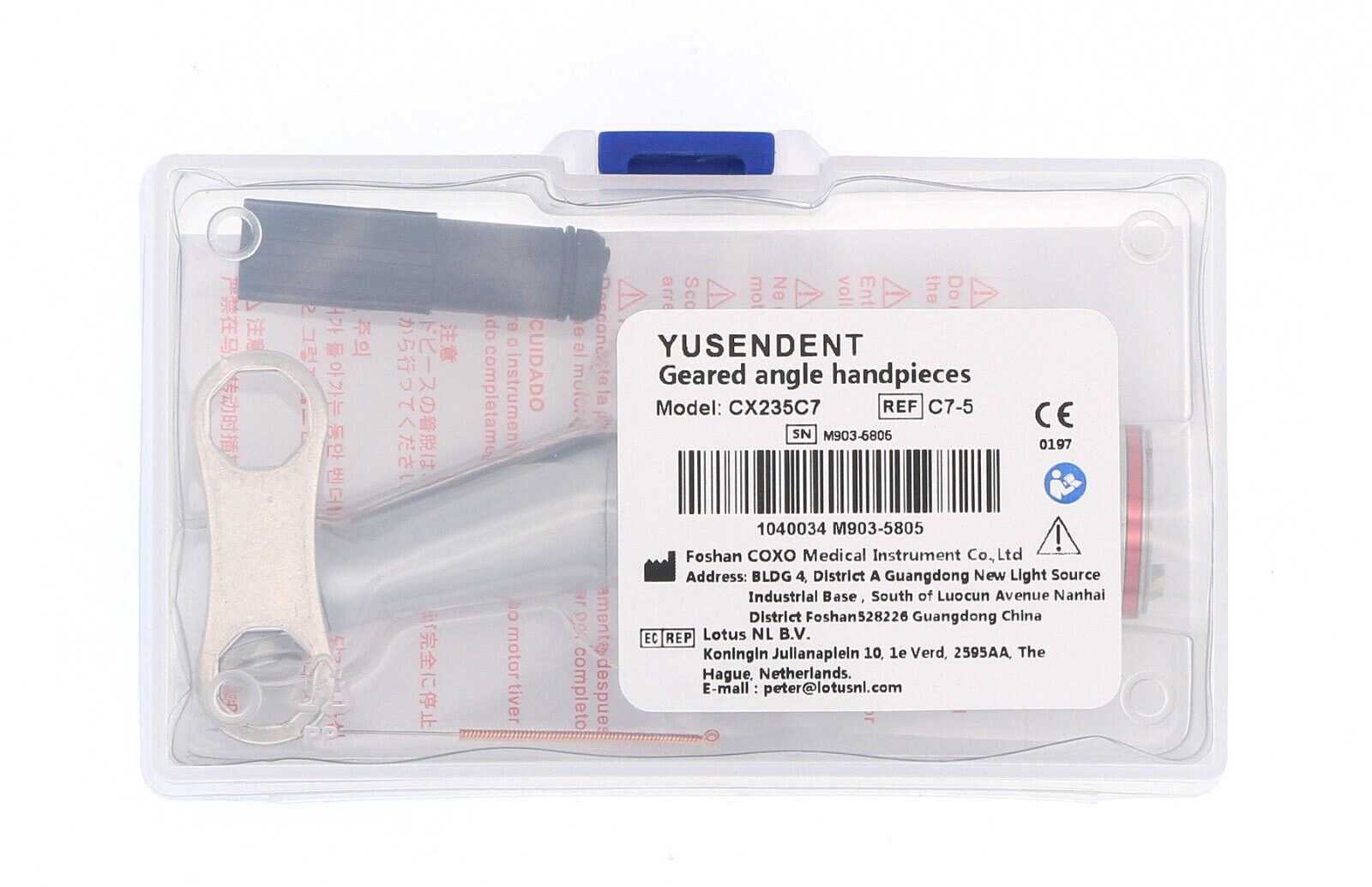 YUSENDENT CX235C7-5 Faseroptik 1:5 Winkelst&uuml;cke Druckknopf inneres Wasser Handst&uuml;ck